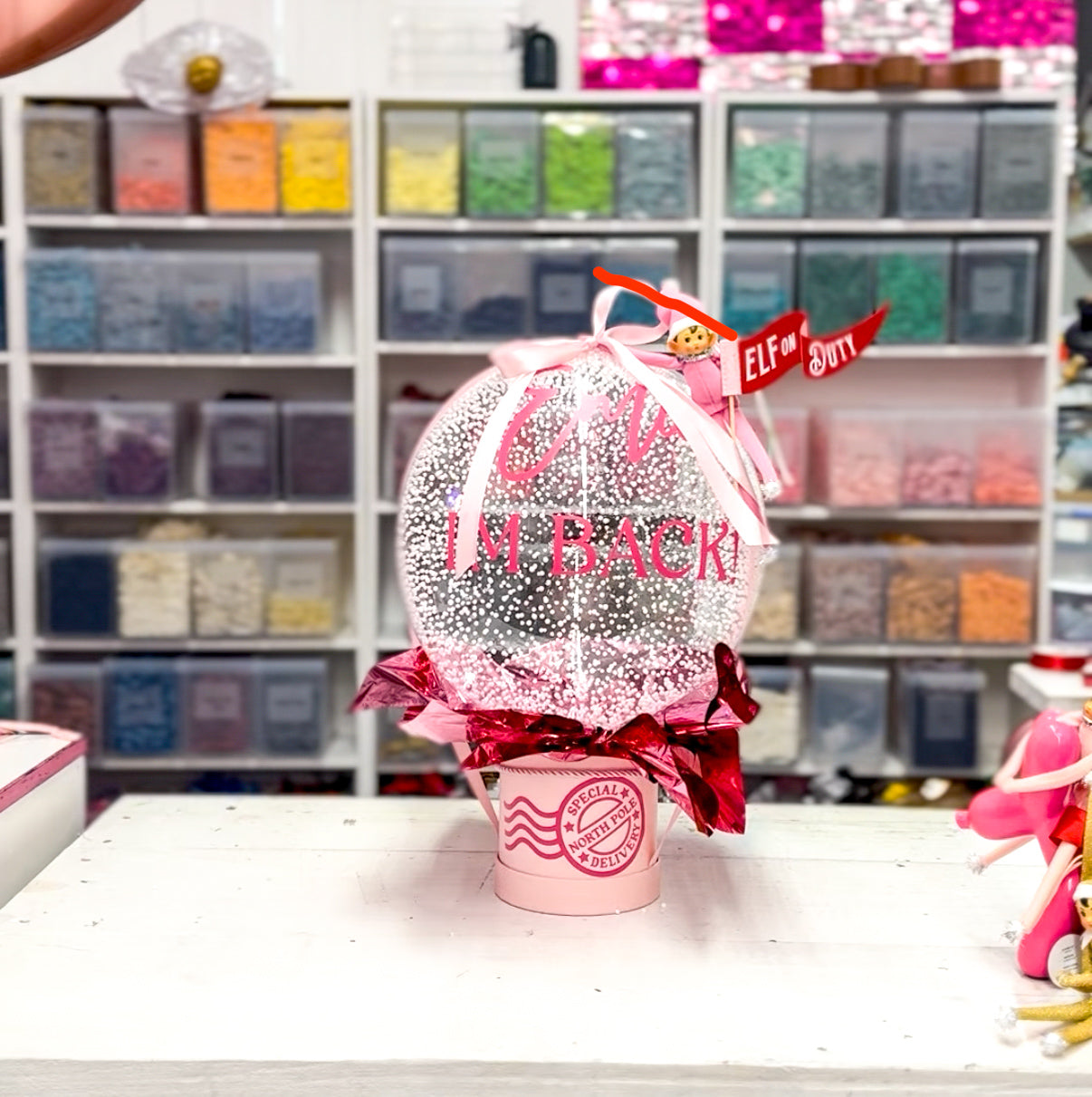 Snowy Elf Bubble Special Delivery (pick up only)