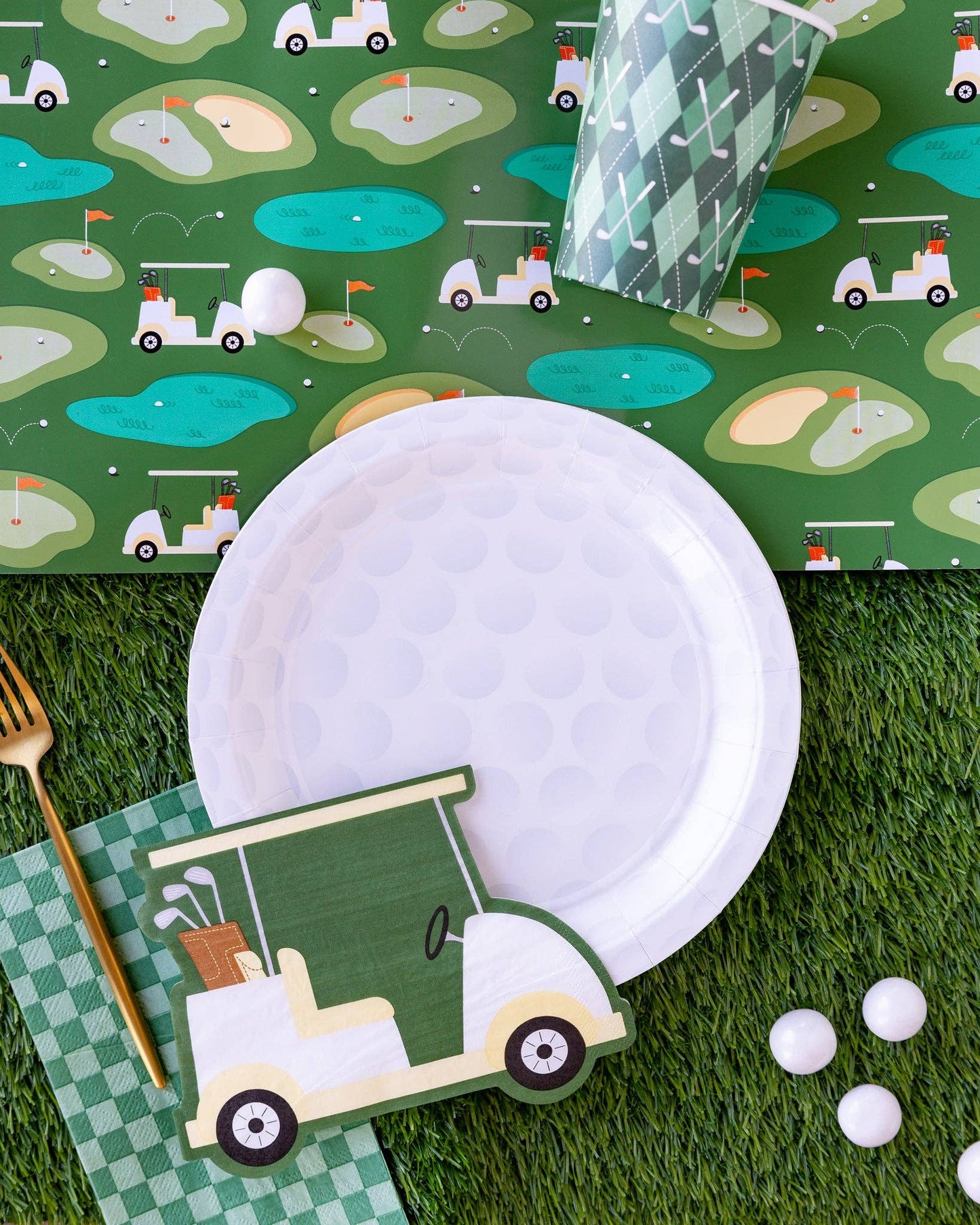 GLF1138 - Checkered Paper Dinner Napkins