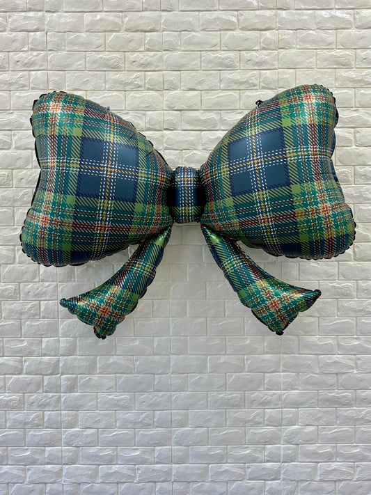 Plaid Bow Balloon 40" 