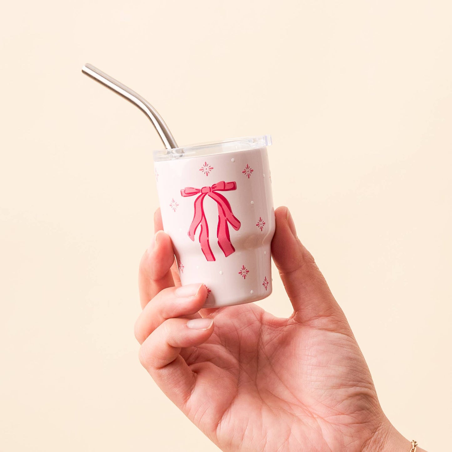 2 oz Tiny Tumbler-Red Bow