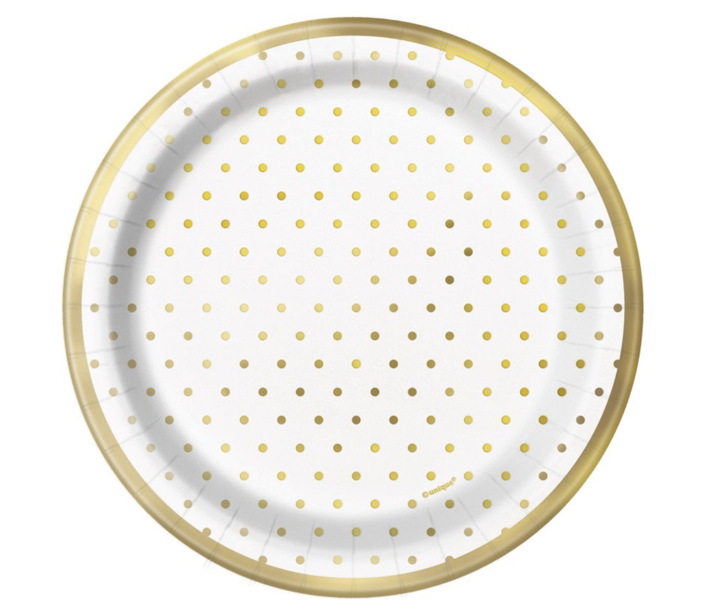 Elegant Gold Dots 7”