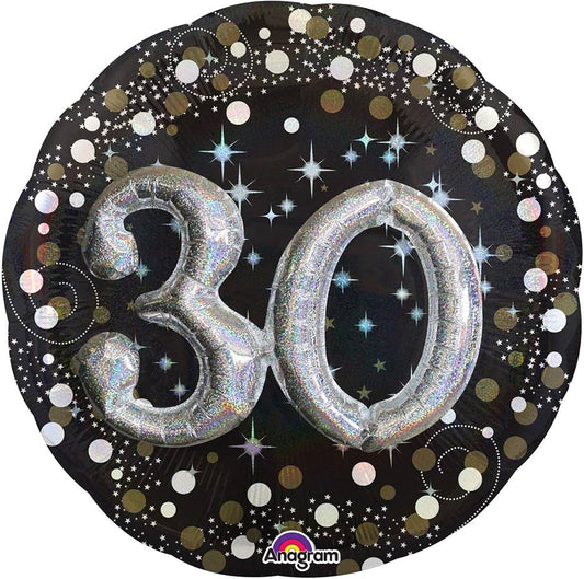 Multi-Balloon 30th Jumbo Foil