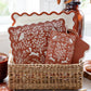 WDT1343 - Rust Ric Rac Paper Plates