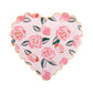 VFL1142 - Roses scalloped heart plate