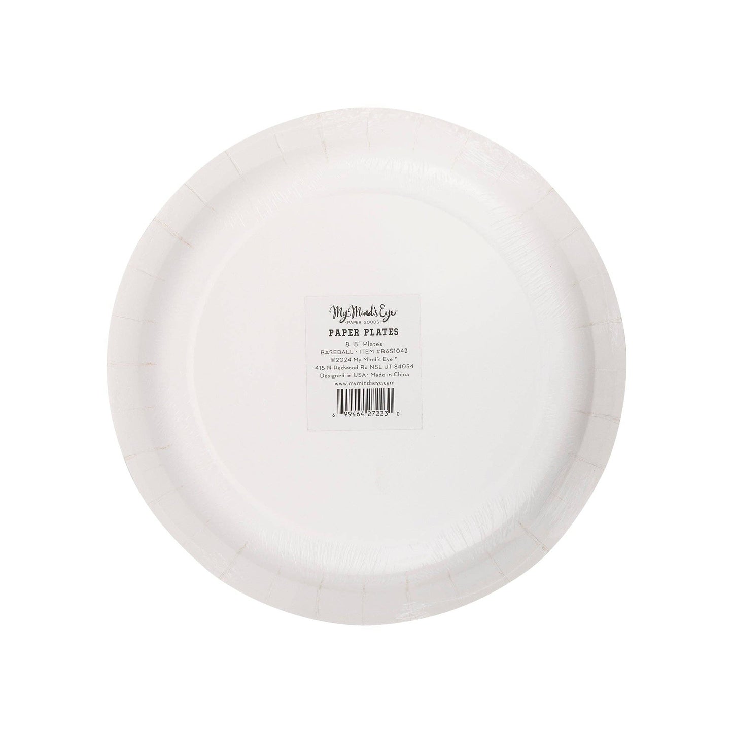 BAS1042 - Baseball Paper Plate