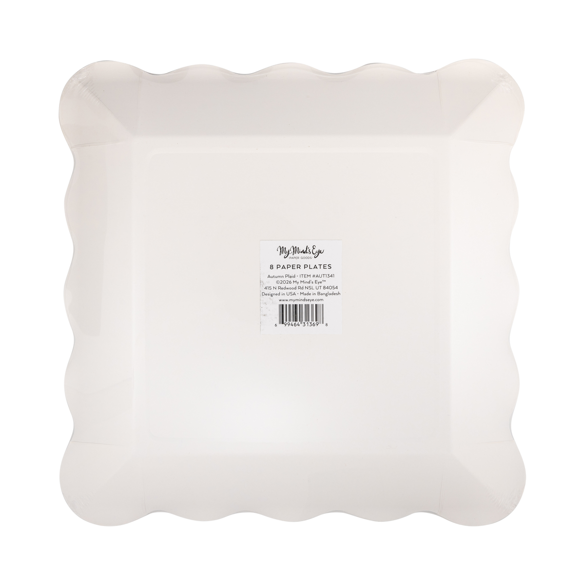 AUT1341 - Autumn Plaid Paper Plates