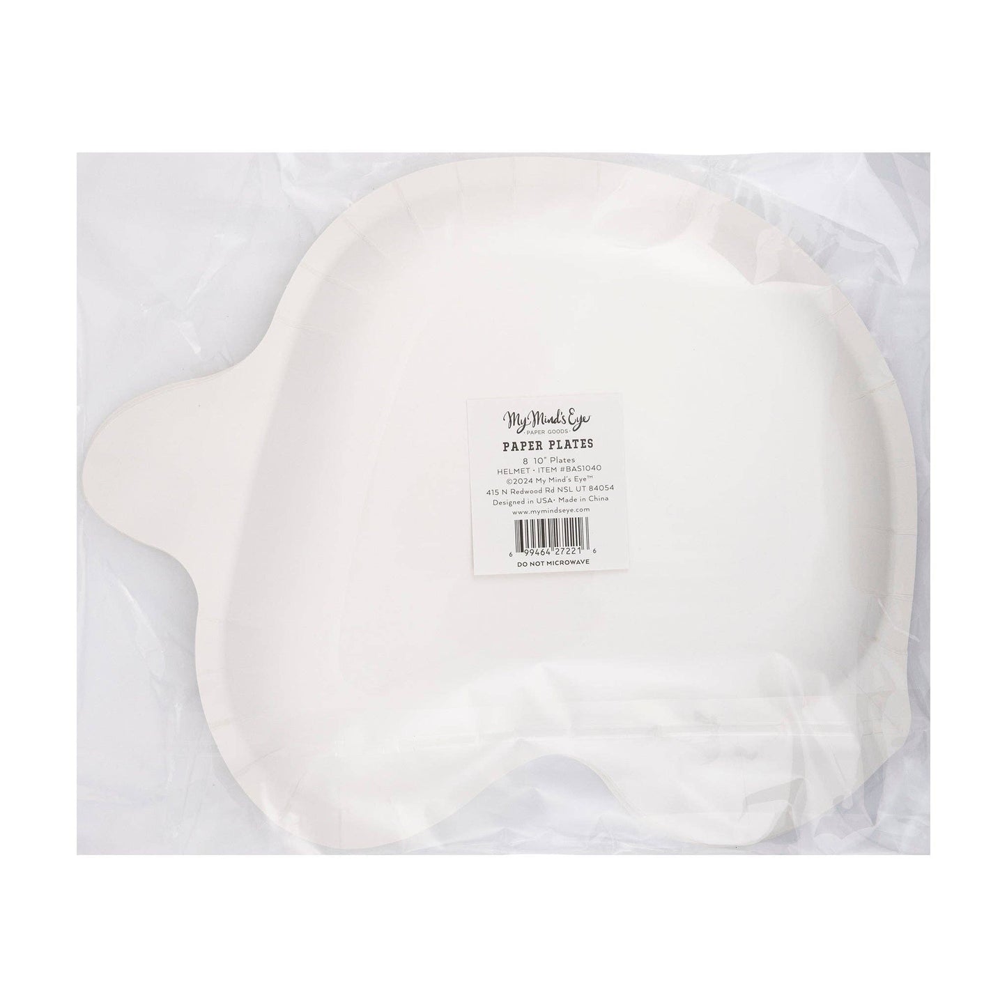 BAS1040 - Helmet Paper Plate