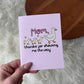 Mother Duck and Ducklings Mother's Day Card pink