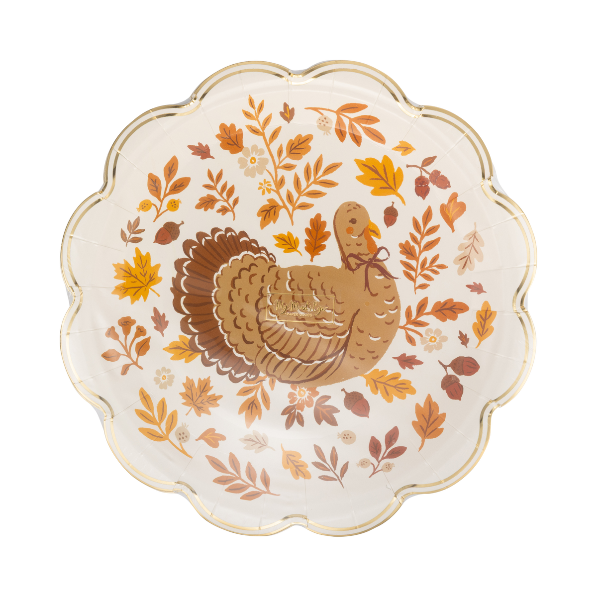 HRV1341 - Turkey Foliage Paper Plates