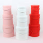 Simple Solid Color Round Hat Flower Box with Lid: Pink / Small