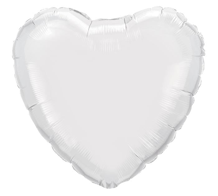White Heart Foil 18”