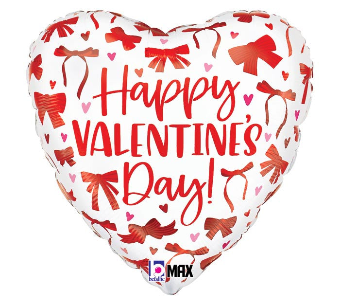 Red Bow Happy Valentines Day STD Foil