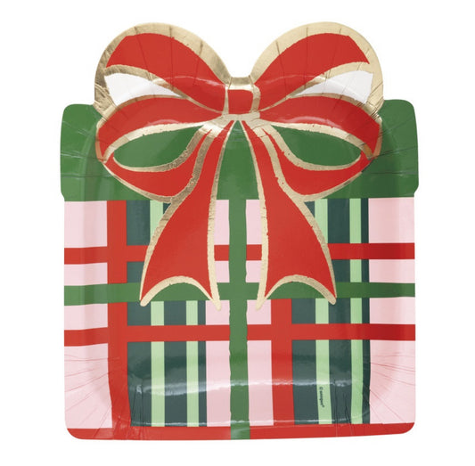 Vintage XMAS Gift Shaped Plate