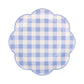 PLPL886 - Blue Gingham Paper Plate