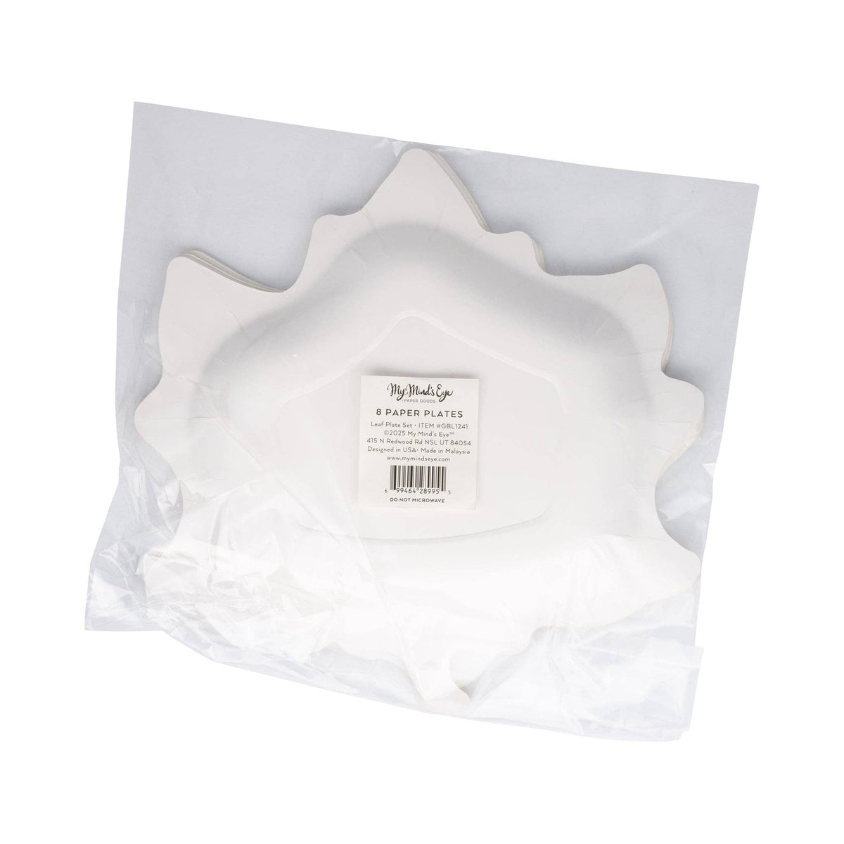 GBL1241 - Leaf Shaped Paper Plate Set