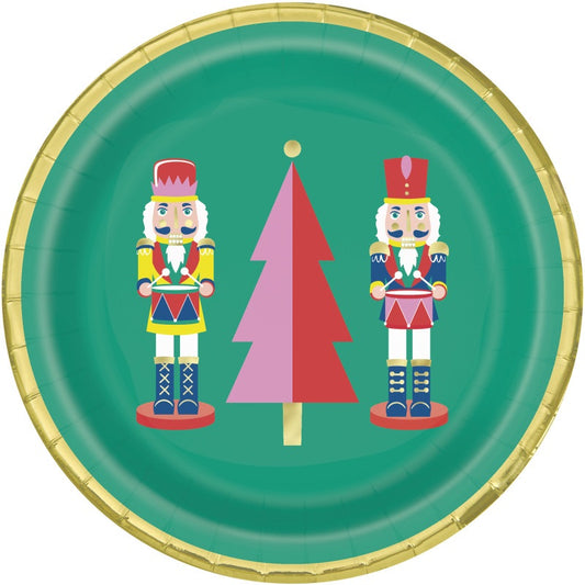 Vibrant Christmas 7” Plates - 8ct