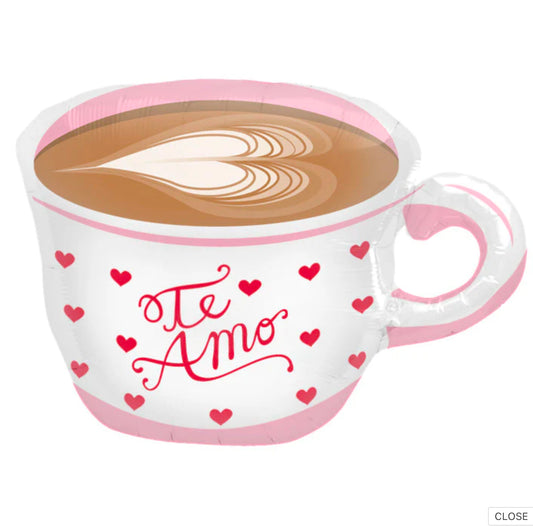 Te Amo Latte Foil balloon