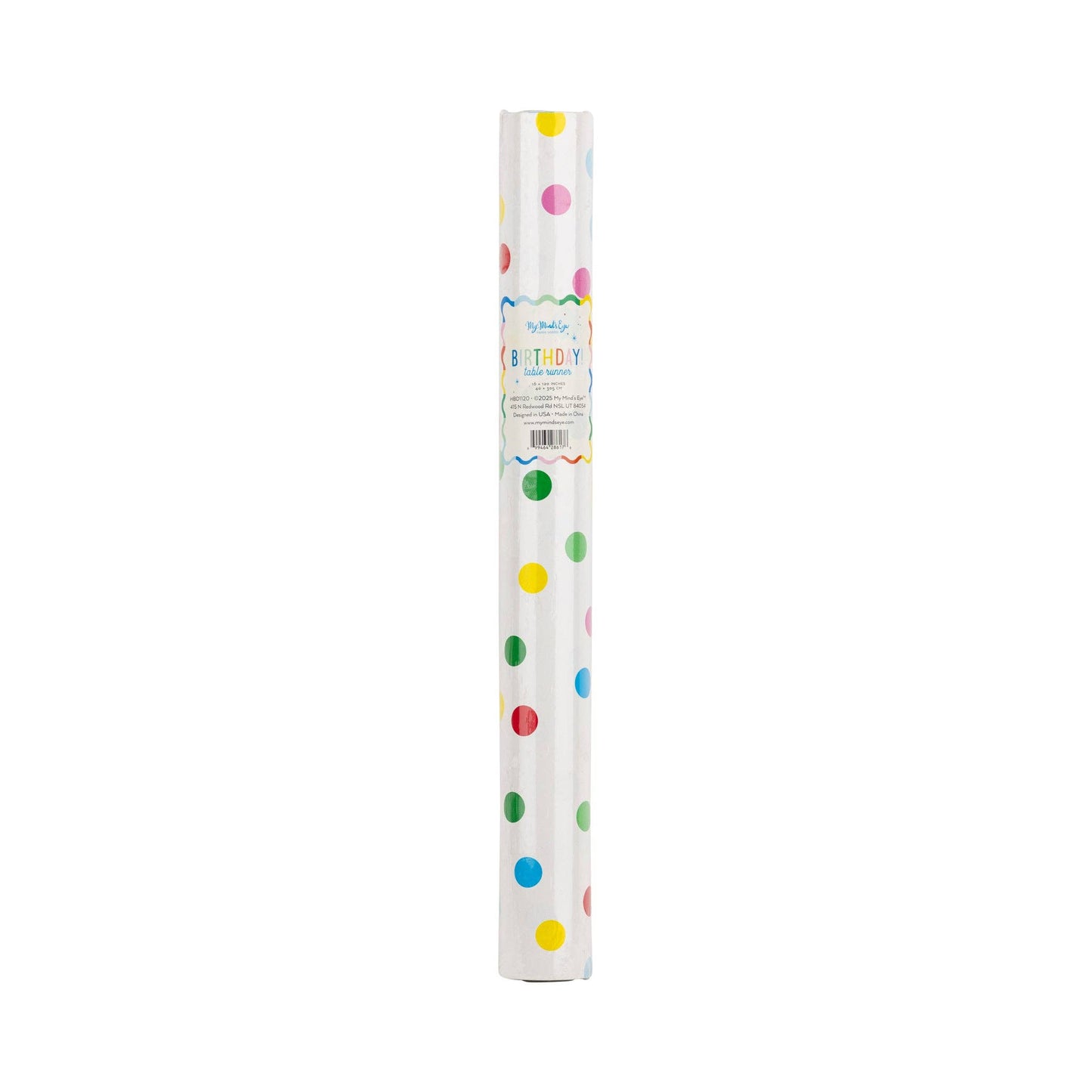 HBD1120 - Bright Birthday Polka Dot Table Runner