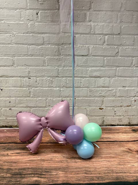 Mini Bows in Pink 9" (AIR FILL)