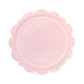 PLPL1830 - Round Pink Bows Paper Plate