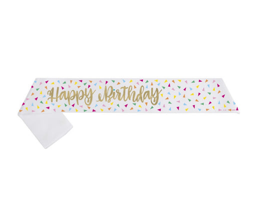 Happy Birthday Confetti Sash