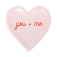 VAL1241 - Conversation Heart Shaped Plate Set