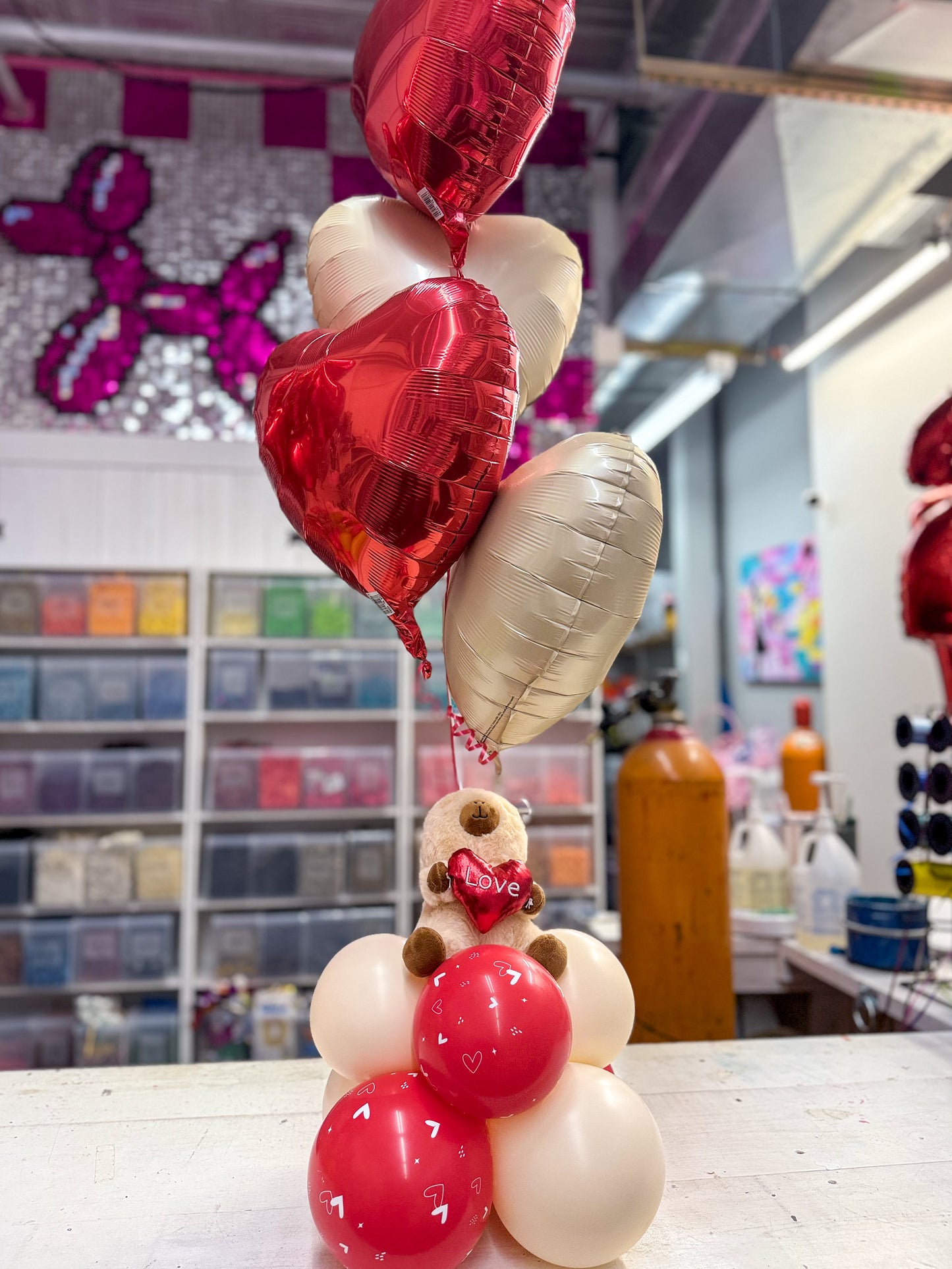 Plushie Love Balloon Stack