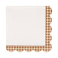 PLNP2584 - Brown Gingham Edge Cocktail Napkin (24ct)