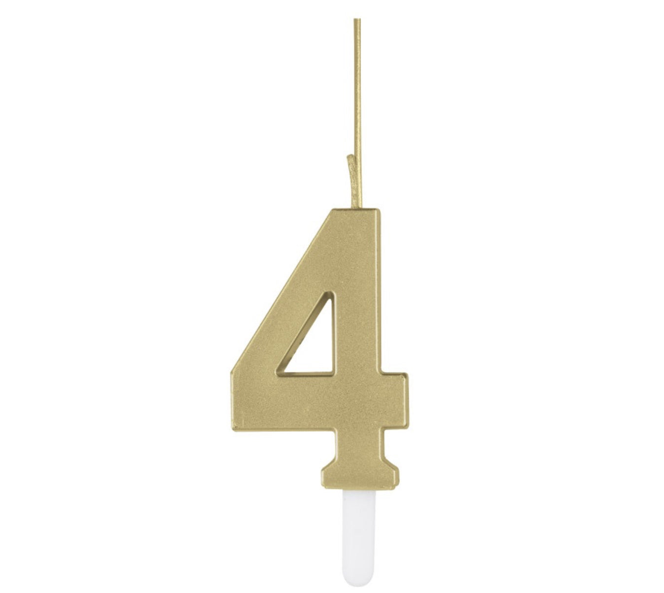 Gold Sparkler Birthday Candle 0-9