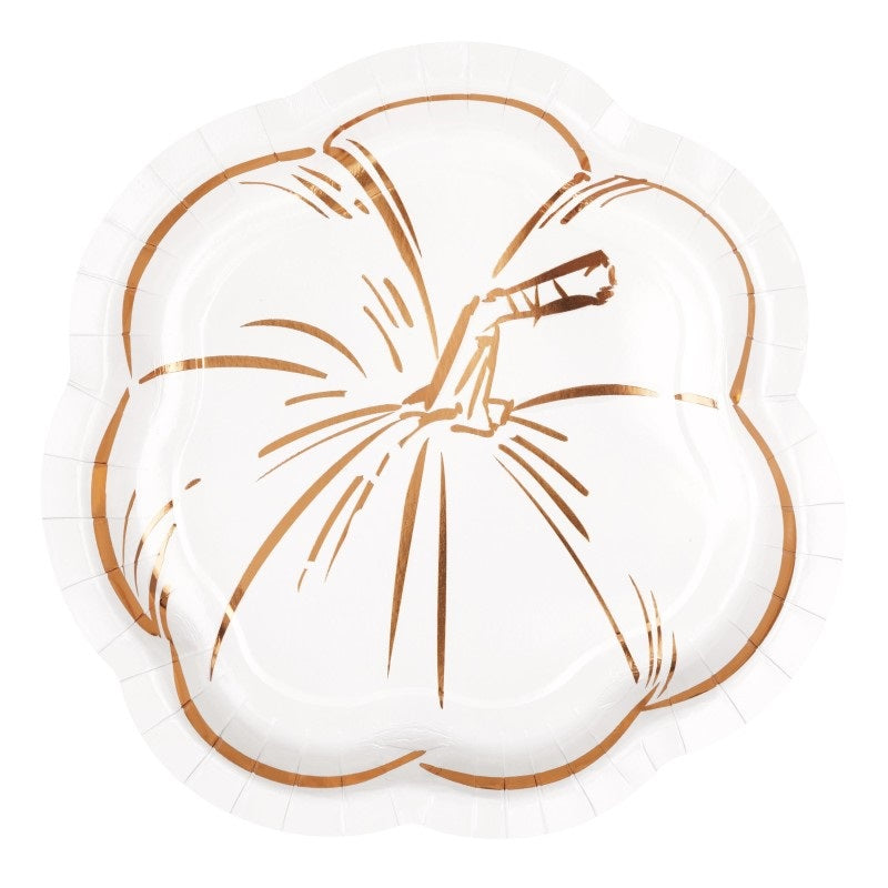 Pumpkin Elegant Thanksgiving 9” Plate