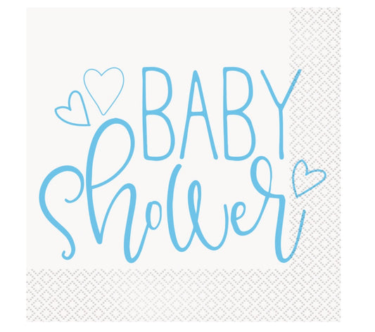 Blue Baby Shower Napkins