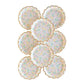 PGB943 - Ditsy Floral Round Scallop 7" Plate
