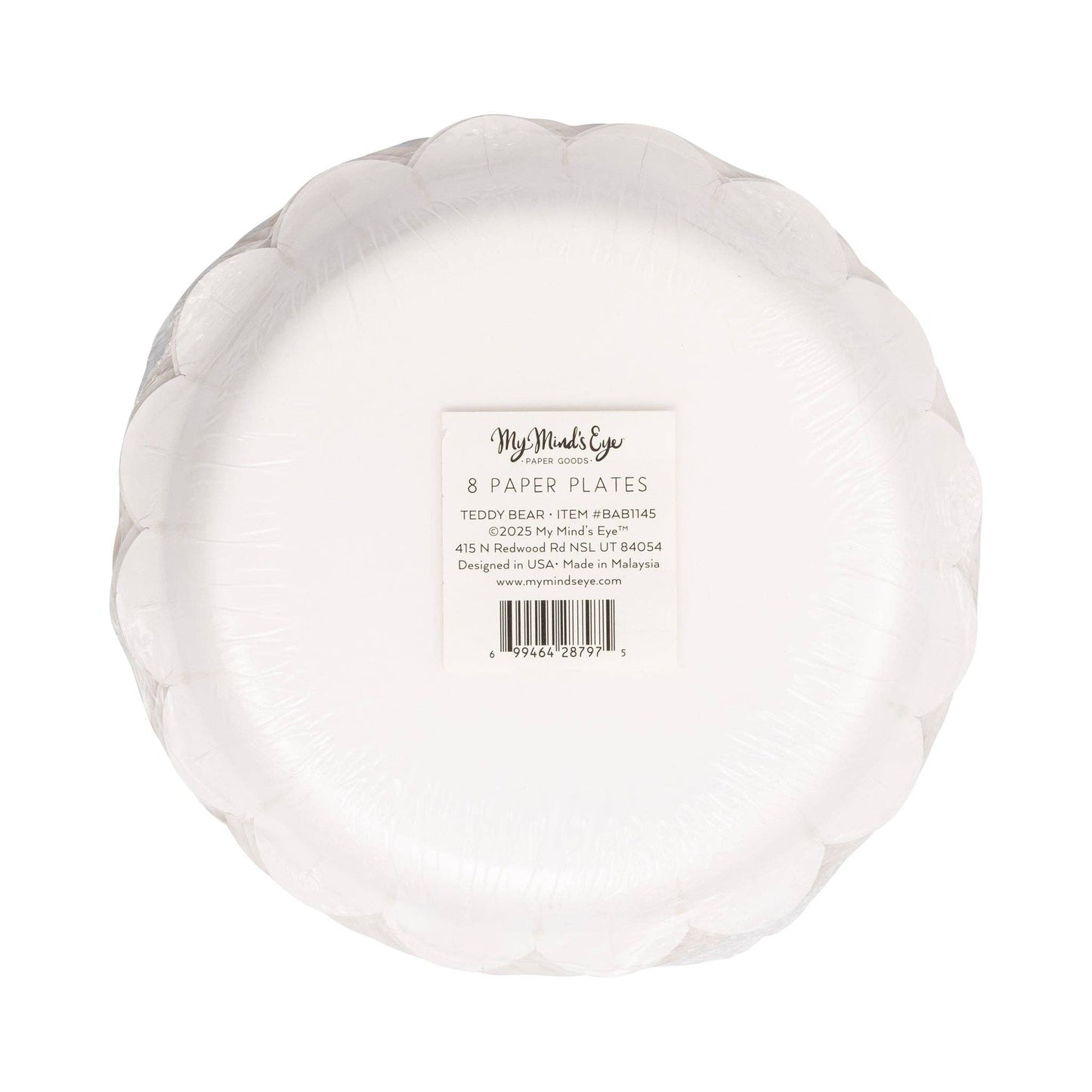 BAB1145 - Teddy Bear Baby Dessert Plate