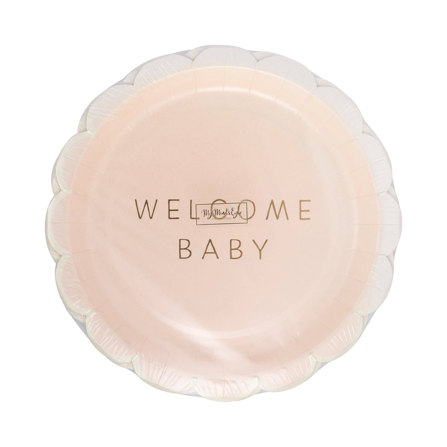 BAB1141 - Welcome Baby Pink Plate