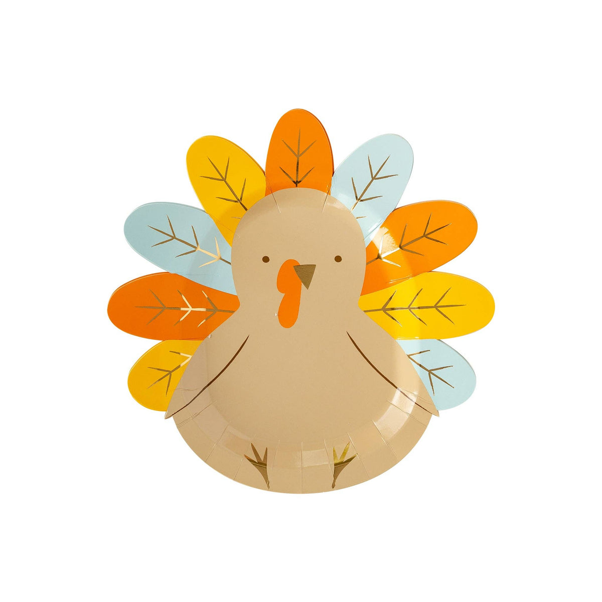 THP939 - Harvest Turkey Shaped Plate