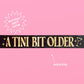 Tini Bit Older Sash - black satin sash, martini party