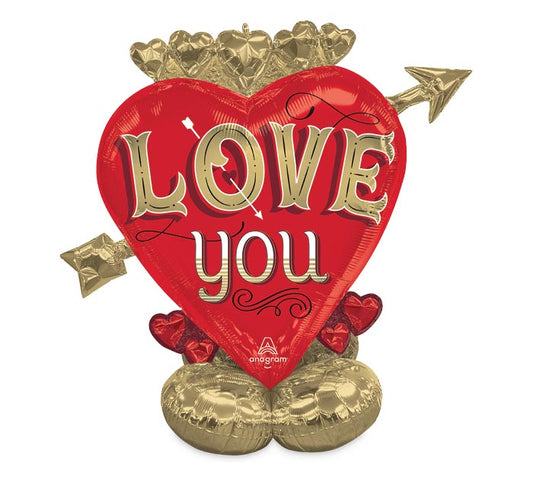 46" AIRLOONZ JUST MY TYPE LOVE HEART