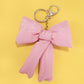 TRENDING PUFFY BOW RIBBON BAG CHARM KEYCHAIN | 40KC109: Pink