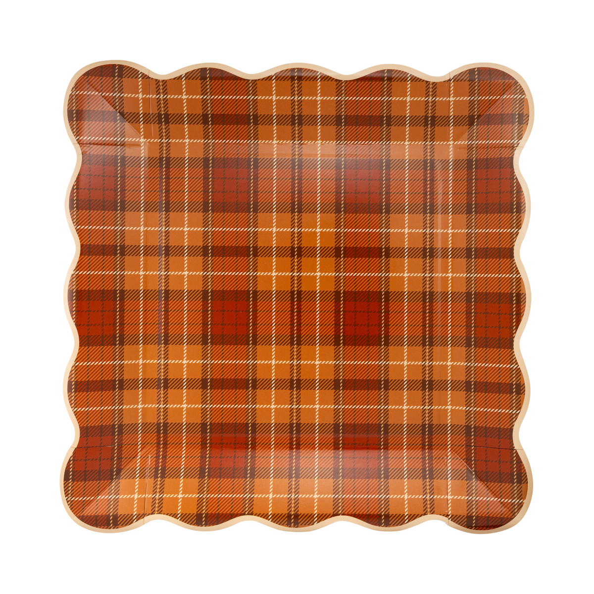 AUT1341 - Autumn Plaid Paper Plates