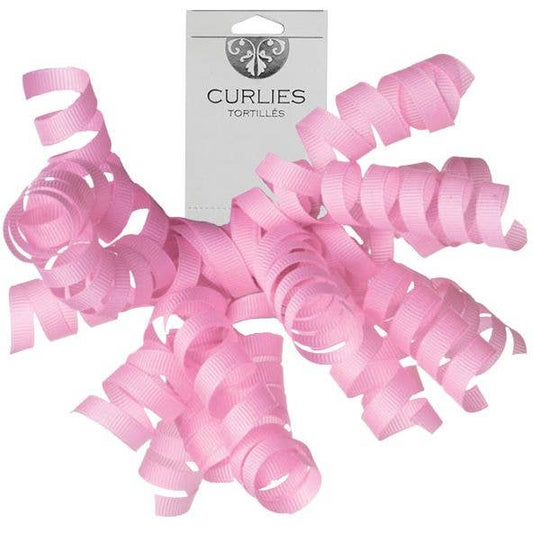 Pink Grosgrain Bow - Curlie