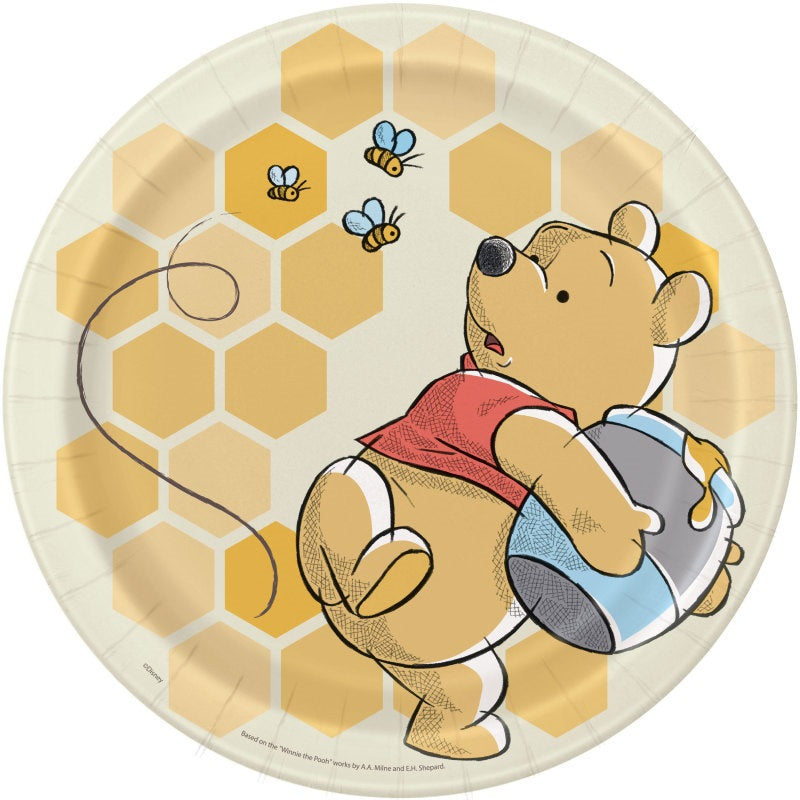 Winnie the Pooh 9” Plate- 8ct