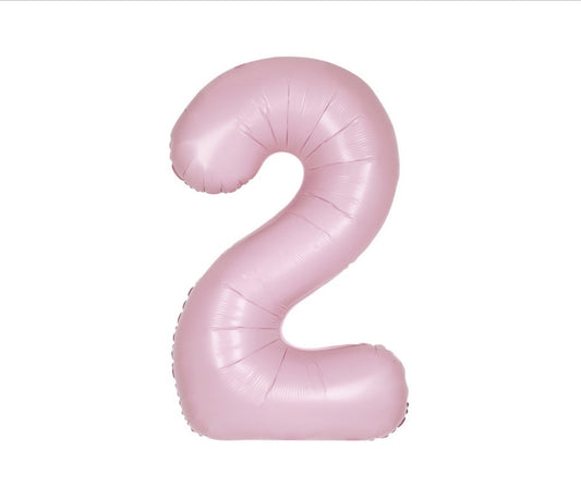 34” Number 2 (Matte Light Pink)