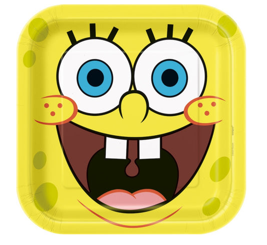SpongeBob Square Plates -9”