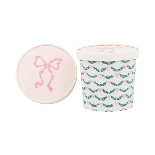 PLFC505 - Pink Bow Take Out Treat Cups