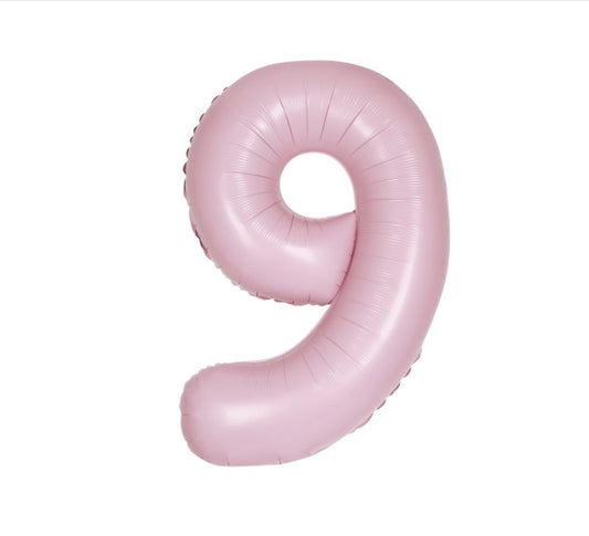 34” Number 9 (Matte Light Pink)