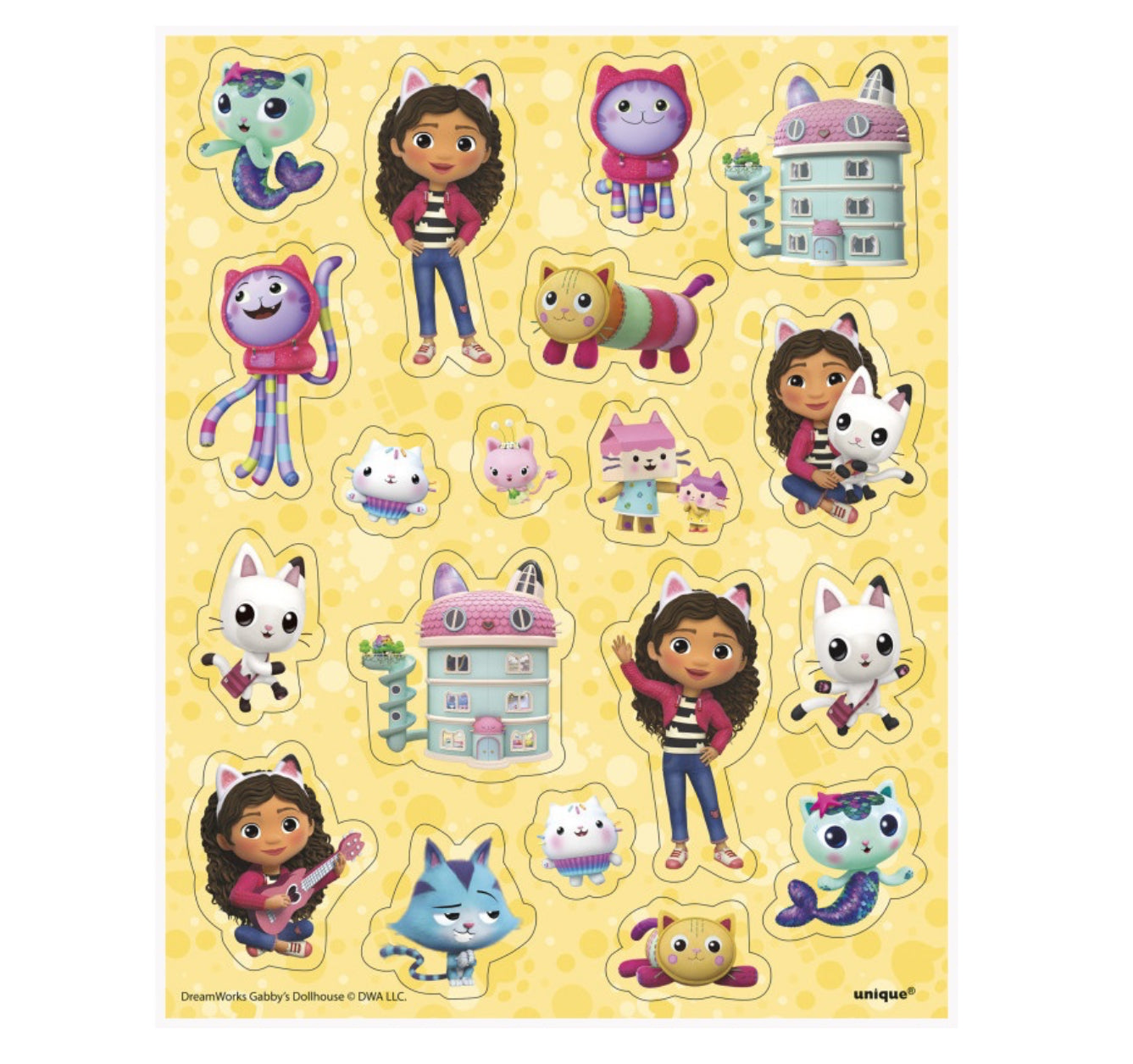 Gabby Dollhouse Sticker Sheet 4ct
