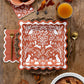 WDT1343 - Rust Ric Rac Paper Plates