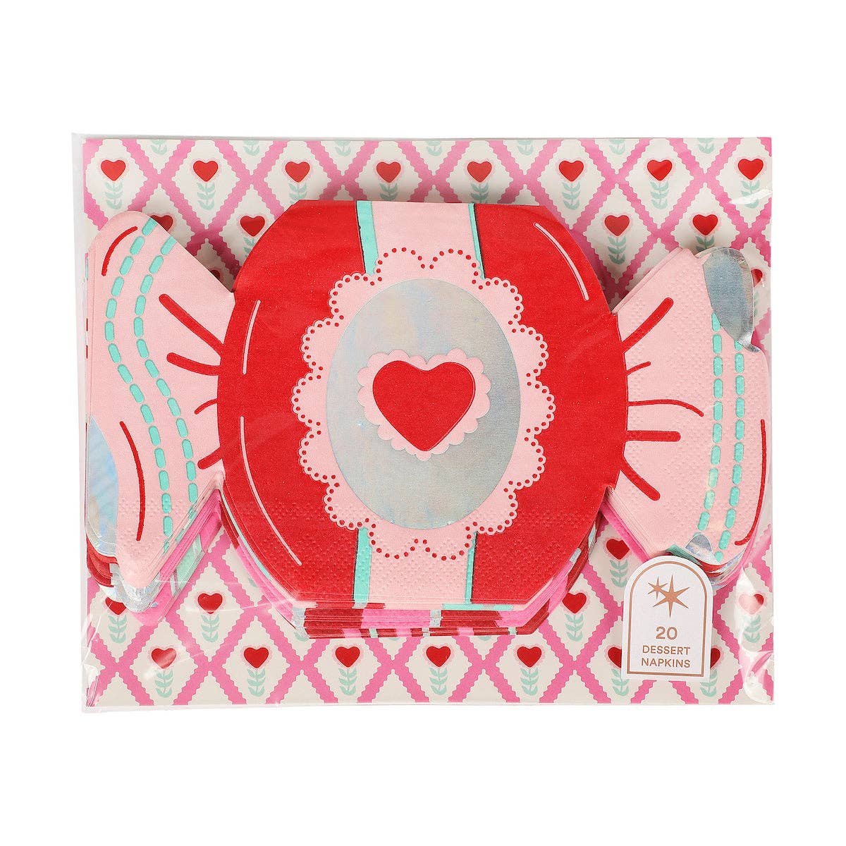 Valentine Candy Shaped Napkins (20 count)