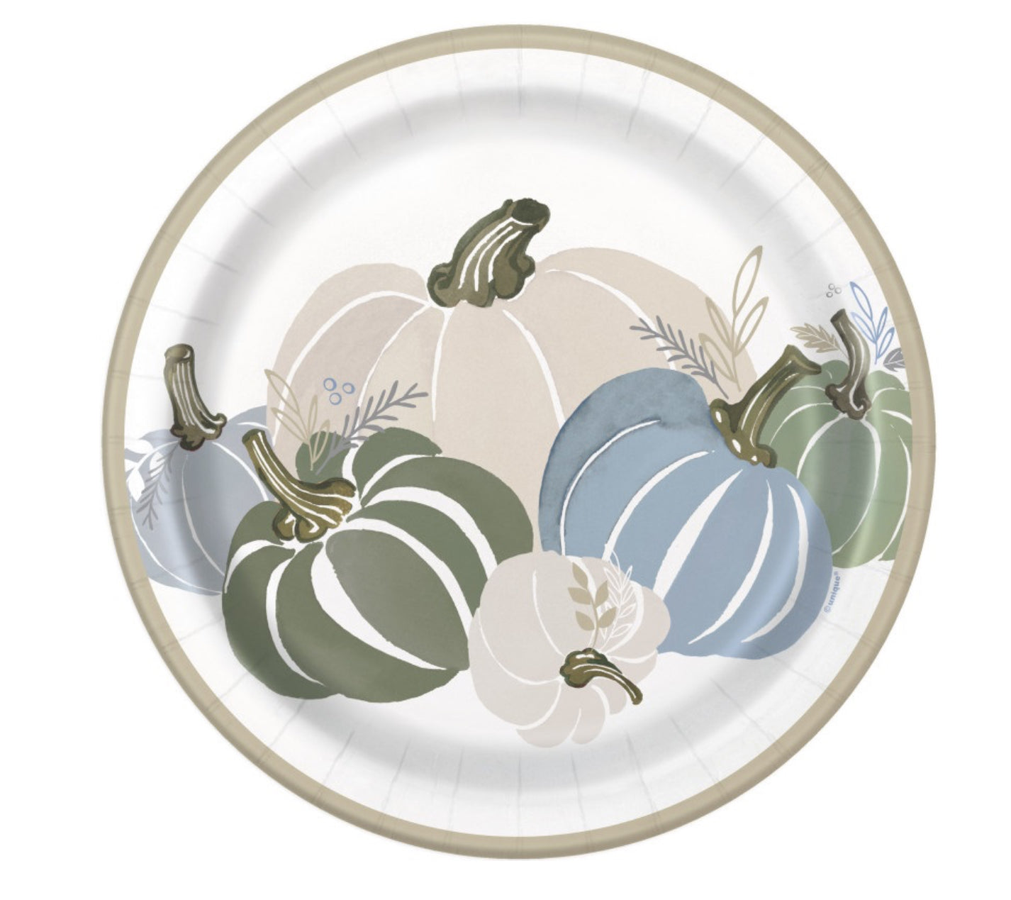 Modern Pastel Thanksgiving Plate 9”