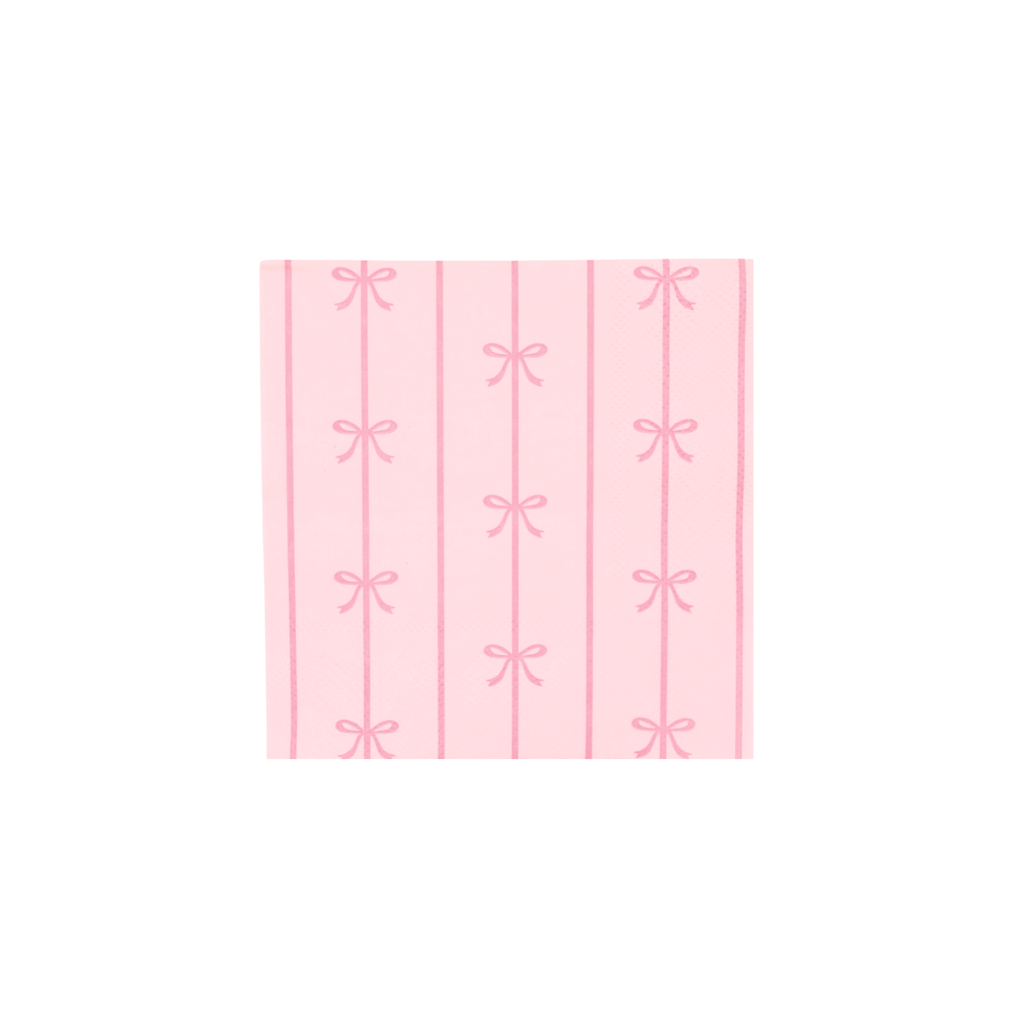 PETAL PINK SIGNATURE BOW SMALL NAPKINS
